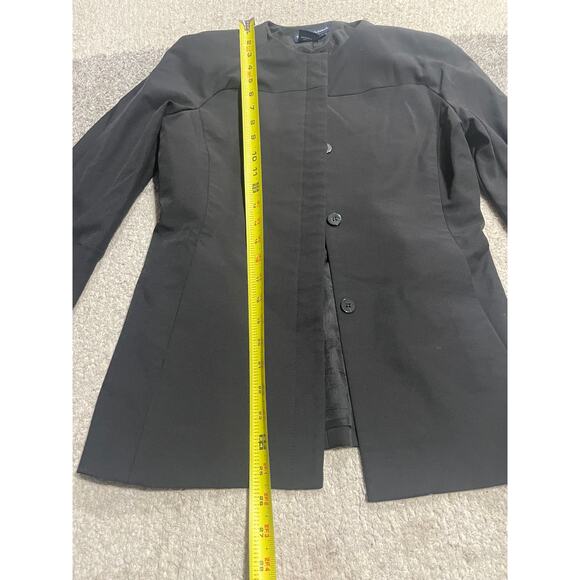 VTG Tristan & Iseut Jacket Womens Size 6 Fully Lined Button Made in Canada Black - Picture 5 of 13